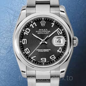 Rolex Datejust Pour des hommes 116200BKCAO Cadran concentrique noir Automatique Oysterlock