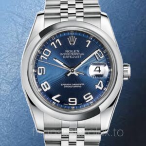 Rolex Datejust Pour des hommes 116200BLCAJ Cadran concentrique bleu Automatique