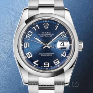 Rolex Datejust Pour des hommes 116200BLCAO Automatique Cadran concentrique bleu