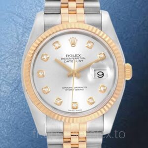 Rolex Datejust Pour des hommes 116233SDJ Cadran Noir Bracelet