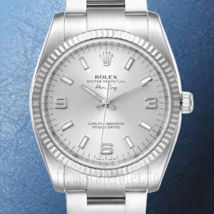 Rolex Air-king 114234SSO Pour des hommes 36mm Regardez Cadran argenté