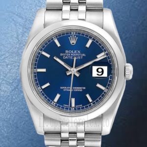 Rolex Datejust Pour des hommes 36mm 116200BLSJ Regardez Bracelet Jubilé