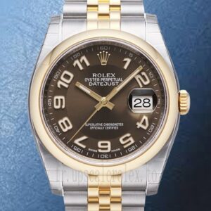 Rolex Datejust Pour des hommes 36mm 116203BRAJ Argenté