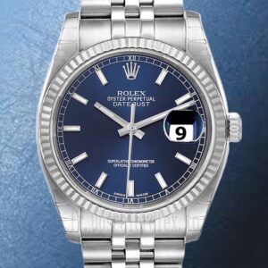 Rolex Datejust Pour des hommes 36mm 116234BLSJ Cadran bleu Automatique