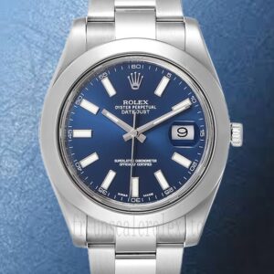 Rolex Datejust Pour des hommes 41mm 116300BLSO Automatique Argenté
