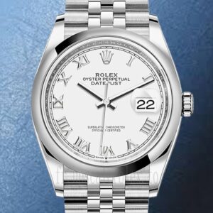 Rolex Datejust 36mm Pour des hommes m126200-0007 Automatique Cadran blanc