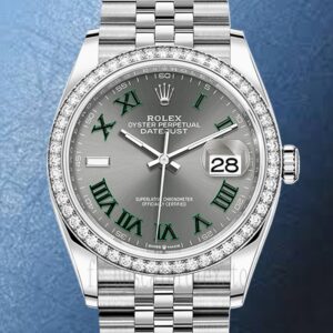 Rolex Datejust 36mm m126284rbr-0037 Dames Argenté Regardez