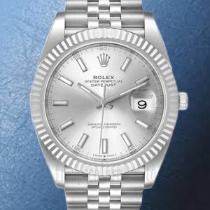 Rolex Datejust Pour des hommes 41mm 126334SSJ Cadran argenté