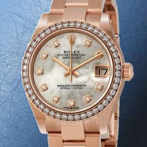 Rolex Datejust 31mm m278285rbr-0011 Dames Doré rose Cadran en nacre