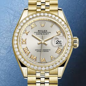 Rolex Datejust 28mm m279138rbr-0018 Dames Bracelet Jubilé Cadran argenté
