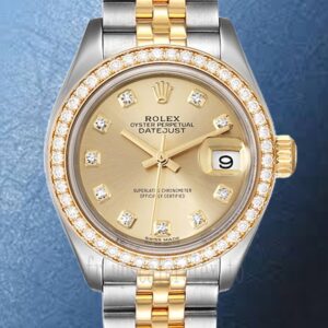 Rolex Datejust 28mm m279383rbr-0011 Dames Cadran Champagne