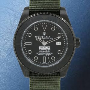 Rolex Submariner 40mm Stealth Pour des hommes Sangle en nylon Cadran noir