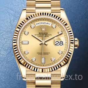 Rolex Day-Date 36mm m128238-0008 Pour Des Hommes Cadran Champagne