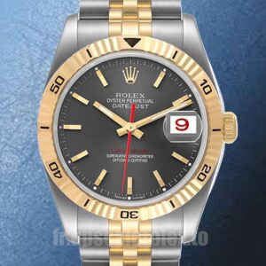 Rolex Datejust Turn-o-graph 116263 Pour des hommes 36mm Argenté Cadran gris