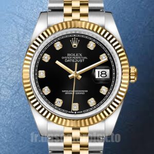 Rolex Datejust 36mm m126233-0021 Pour des hommes Argenté Regardez