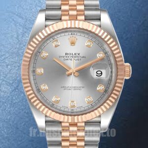 Rolex Datejust 41mm 126331 Pour des hommes Argenté