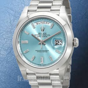 Rolex Day-Date Pour des hommes 40mm 228206 Argenté
