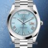 Rolex Day-Date m228206-0044 Pour des hommes 40mm Cadran bleu glace Regardez
