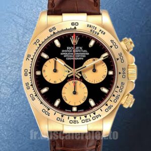 Rolex Daytona Pour des hommes 40mm 116518 Ton d'or Automatique