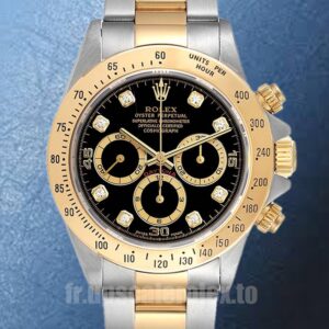 Rolex Daytona Pour des hommes 40mm 116523 Bracelet Huître Cadran noir