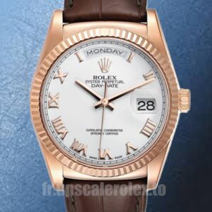 Rolex Day-Date 118135 Pour des hommes 36mm Bracelet en cuir Regardez
