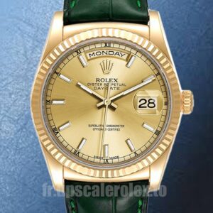 Rolex Day-Date m118138-0125 Pour des hommes 36mm Cadran Champagne