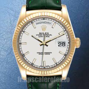 Rolex Day-Date Pour des hommes 36mm m118138-0123 Cadran blanc