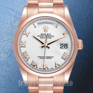Rolex Day-Date 118205 36mm Pour des hommes Automatique Cadran blanc