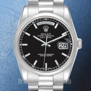 Rolex Day-Date Pour des hommes 118206 36mm Argenté