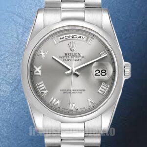 Rolex Day-Date 36mm 118206 Pour des hommes Automatique Cadran gris