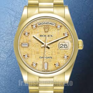 Rolex Day-Date 118208 36mm Pour des hommes Regardez Cadran Jubilé Champagne