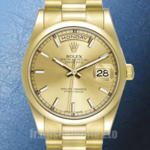 Rolex Day-Date Pour des hommes 118208-0062 36mm Président Bracelet Automatique