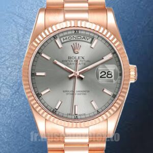 Rolex Day-Date Pour des hommes 36mm 118235 Cadran gris