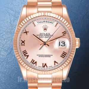 Rolex Day-Date Pour des hommes 36mm 118235F-0001 Doré rose