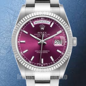Rolex Day-Date m118239-0304 Pour des hommes 36mm Cadran Cerise
