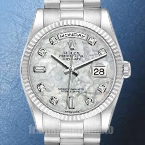 Rolex Day-Date Pour des hommes 118239-0080 36mm Président Bracelet Argenté