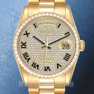 Rolex Day-Date 36mm m118348-0226 Pour des hommes Ton d'or