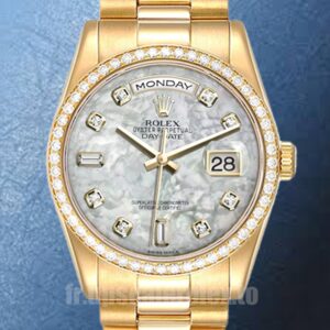 Rolex Day-Date Pour des hommes m118348-0100 36mm Ton d'or Bracelet Huître