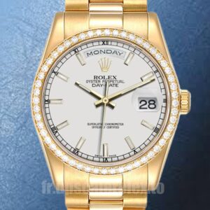 Rolex Day-Date 36mm m118348-0098 Pour des hommes Regardez Automatique