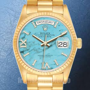 Rolex Day-Date Pour des hommes 36mm m128238-0071 Cadran bleu