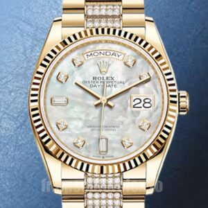 Rolex Day-Date m128238-0032 36mm Pour des hommes Cadran en nacre Automatique