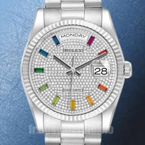 Rolex Day-Date 36mm Pour des hommes m128239-0019 Argenté Automatique