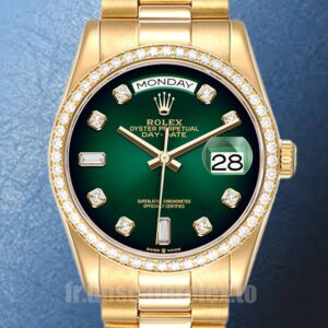 Rolex Day-Date Pour des hommes m128348rbr-0035 36mm Ton d'or Président Bracelet