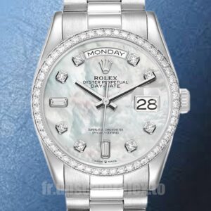 Rolex Day-Date 36mm m128349rbr-0004 Pour des hommes Argenté