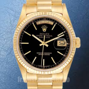 Rolex Day-Date 18038 36mm Pour des hommes Ton d'or