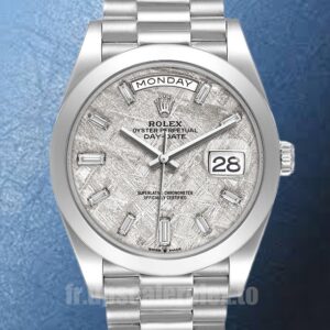 Rolex Day-Date Pour des hommes 40mm 228206 Automatique Cadran Météorite
