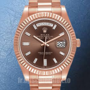 Rolex Day-Date Pour des hommes m228235-0003 41mm Cadran marron