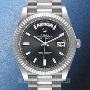 Rolex Day-Date Pour des hommes 41mm m228236-0004 Cadran noir