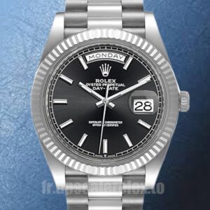 Rolex Day-Date 41mm m228236-0003 Pour des hommes Argenté Regardez