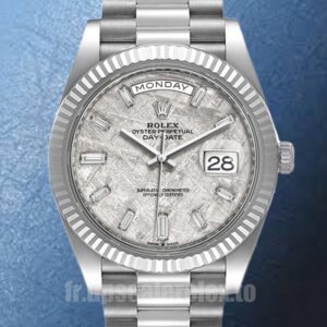 Rolex Day-Date m228236-0011 Pour des hommes 41mm Cadran Météorite Président Bracelet